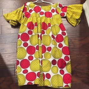 Multicolored Traditional African Print Dress